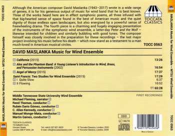 CD David Maslanka: David Maslanka (Music For Wind Ensemble)