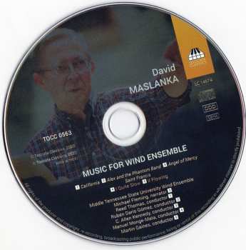 CD David Maslanka: David Maslanka (Music For Wind Ensemble)