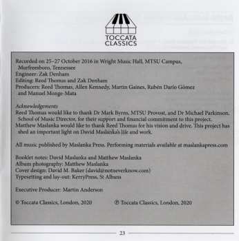 CD David Maslanka: David Maslanka (Music For Wind Ensemble)
