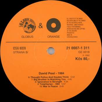 LP David Peel & The Lower East Side: 1984