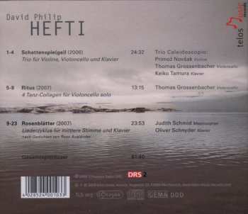 CD David Philip Hefti: Schattenspie(ge)l, Ritus, Rosenblätter