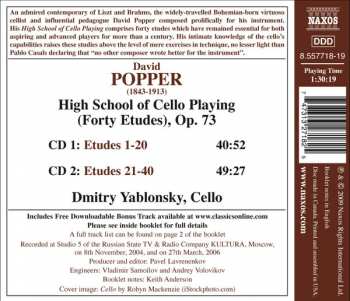 2CD Dmitry Yablonsky: David Popper High School Of Cello Playing (Forty Etudes), Op.73 - Dmitry Yablonsky