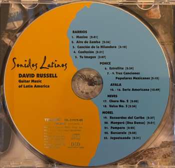CD David Russell: Sonidos Latinos. Guitar Music of Latin America