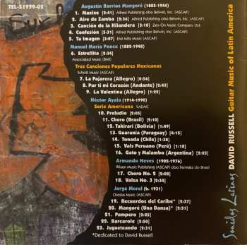 CD David Russell: Sonidos Latinos. Guitar Music of Latin America