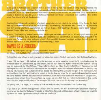 CD David Sanborn: Only Everything