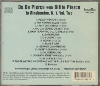 CD De De Pierce: In Binghamton N.Y. Vol.Two