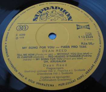 LP Dean Reed: My Song For You (Píseň Pro Tebe)