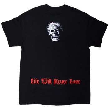 Merch Death: Death Unisex T-shirt: Life Will Never Last (black) (back Print) (large) L