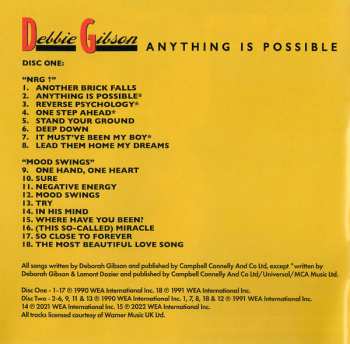 2CD Debbie Gibson: Anything Is Possible DLX