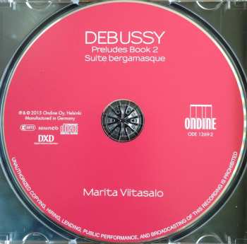 CD Claude Debussy: Préludes Book 2 / Suite Bergamasque