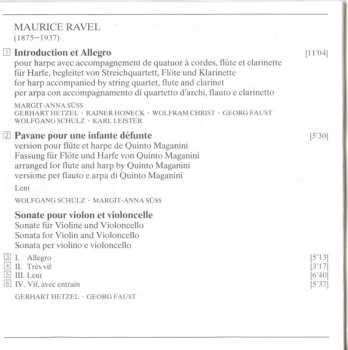 CD Claude Debussy: Debussy: Sonate Pour Flȗte, Alto Et Harpe - Syrinx / Ravel: Sonate Pour Violon Et Violoncelle - Introduction Et Allegro - Pavane