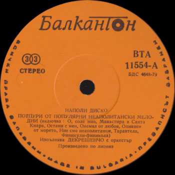 LP Eduardo De Crescenzo: Napoli Disco - Наполи диско