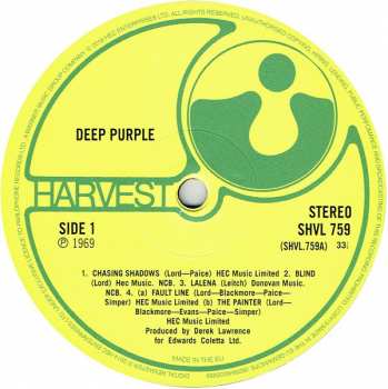 LP Deep Purple: Deep Purple