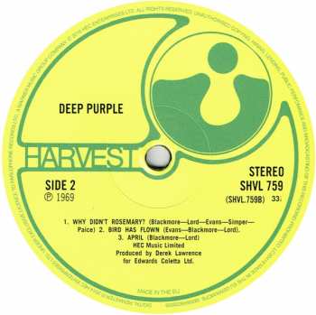 LP Deep Purple: Deep Purple