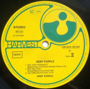 LP Deep Purple: Deep Purple