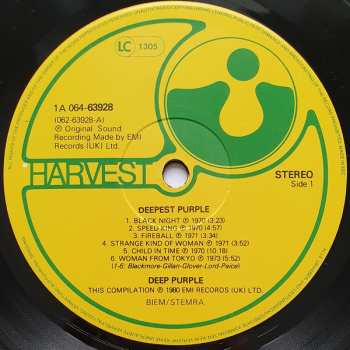 LP Deep Purple: Deepest Purple (The Very Best Of Deep Purple)