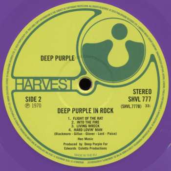 LP Deep Purple: Deep Purple In Rock LTD | CLR