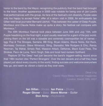 CD Deep Purple: Live At Montreux 2006 - They All Came Down To Montreux