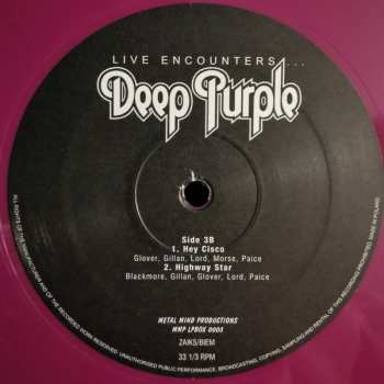 3LP Deep Purple: Live Encounters... CLR | LTD