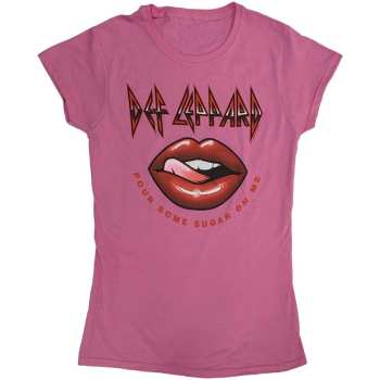 Merch Def Leppard: Dames T-shirt Pour Some Sugar On Me Lips Tour 2019