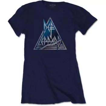 Dames T-shirt Triangle Logo Def Leppard 