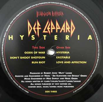 2LP Def Leppard: Hysteria