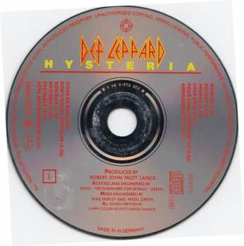 CD Def Leppard: Hysteria