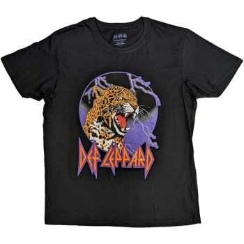 Merch Def Leppard: T-shirt Lightning Leopard