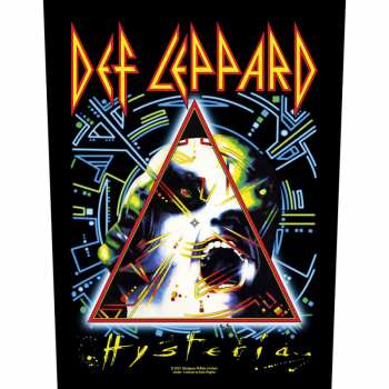 Merch Def Leppard: Zádová Nášivka Hysteria