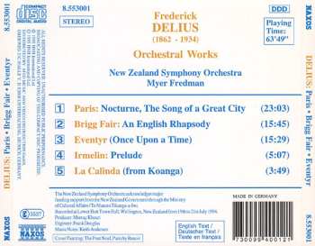 CD Frederick Delius: Paris • Brigg Fair • Eventyr • Irmelin • La Calinda
