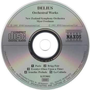CD Frederick Delius: Paris • Brigg Fair • Eventyr • Irmelin • La Calinda