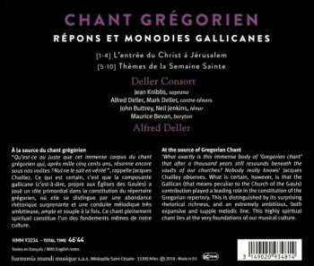 CD Deller Consort: Chant Grégorien: Repons Et Monodies Gallicanes