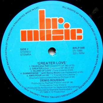 LP Demis Roussos: Greater Love