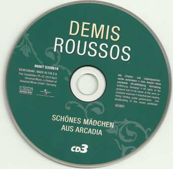 3CD Demis Roussos: Schönes Mädchen Aus Arcadia