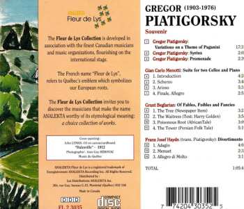 CD Tony Randall: Souvenir: Homage To Piatigorsky