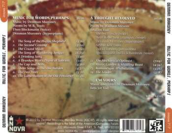 CD Denman Maroney: Music For Words, Perhaps