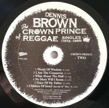 LP Dennis Brown: The Crown Prince Of Reggae: Singles (1972-1985)