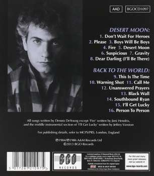 CD Dennis DeYoung: Desert Moon/Back To The World