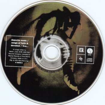 CD Depeche Mode: Songs Of Faith And Devotion Live