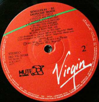 LP Depeche Mode: The Singles 81 → 85