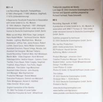 Doos/5Blu-ray Richard Wagner: Der Ring Des Nibelungen