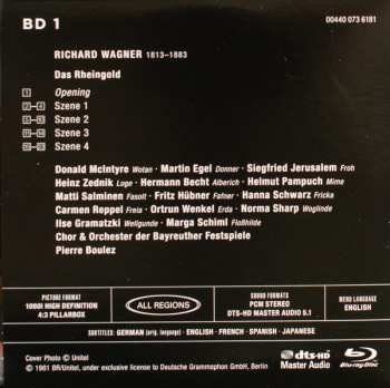 Doos/5Blu-ray Richard Wagner: Der Ring Des Nibelungen