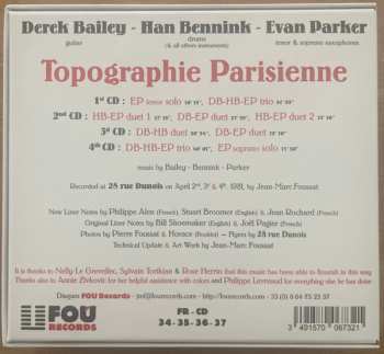 4CD/Doos Evan Parker: Topographie Parisienne (Dunois, April 2nd, 3d & 4th, 1981)