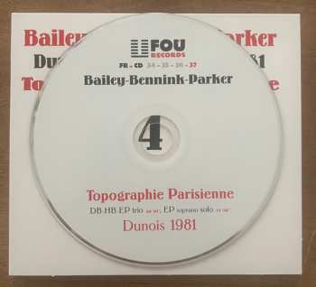 4CD/Doos Evan Parker: Topographie Parisienne (Dunois, April 2nd, 3d & 4th, 1981)