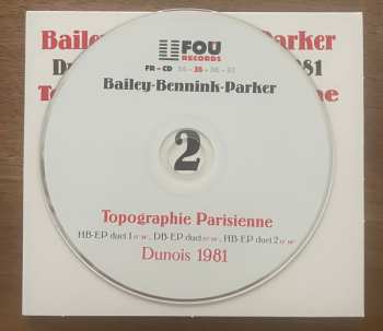 4CD/Doos Evan Parker: Topographie Parisienne (Dunois, April 2nd, 3d & 4th, 1981)