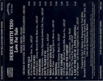 CD Derek Smith Trio: Love For Sale
