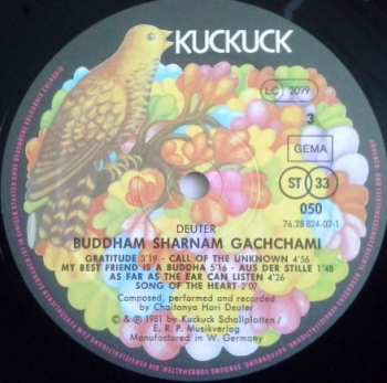 2LP Deuter: Silence Is The Answer / Buddham Sharnam Gachchami
