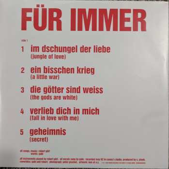 LP Deutsch Amerikanische Freundschaft: Für Immer