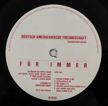 LP Deutsch Amerikanische Freundschaft: Für Immer