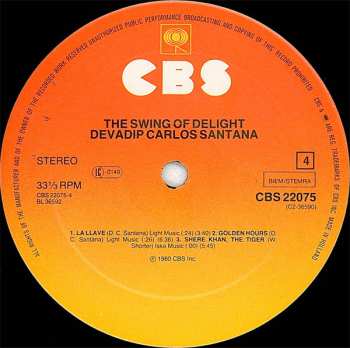 2LP Carlos Santana: The Swing Of Delight